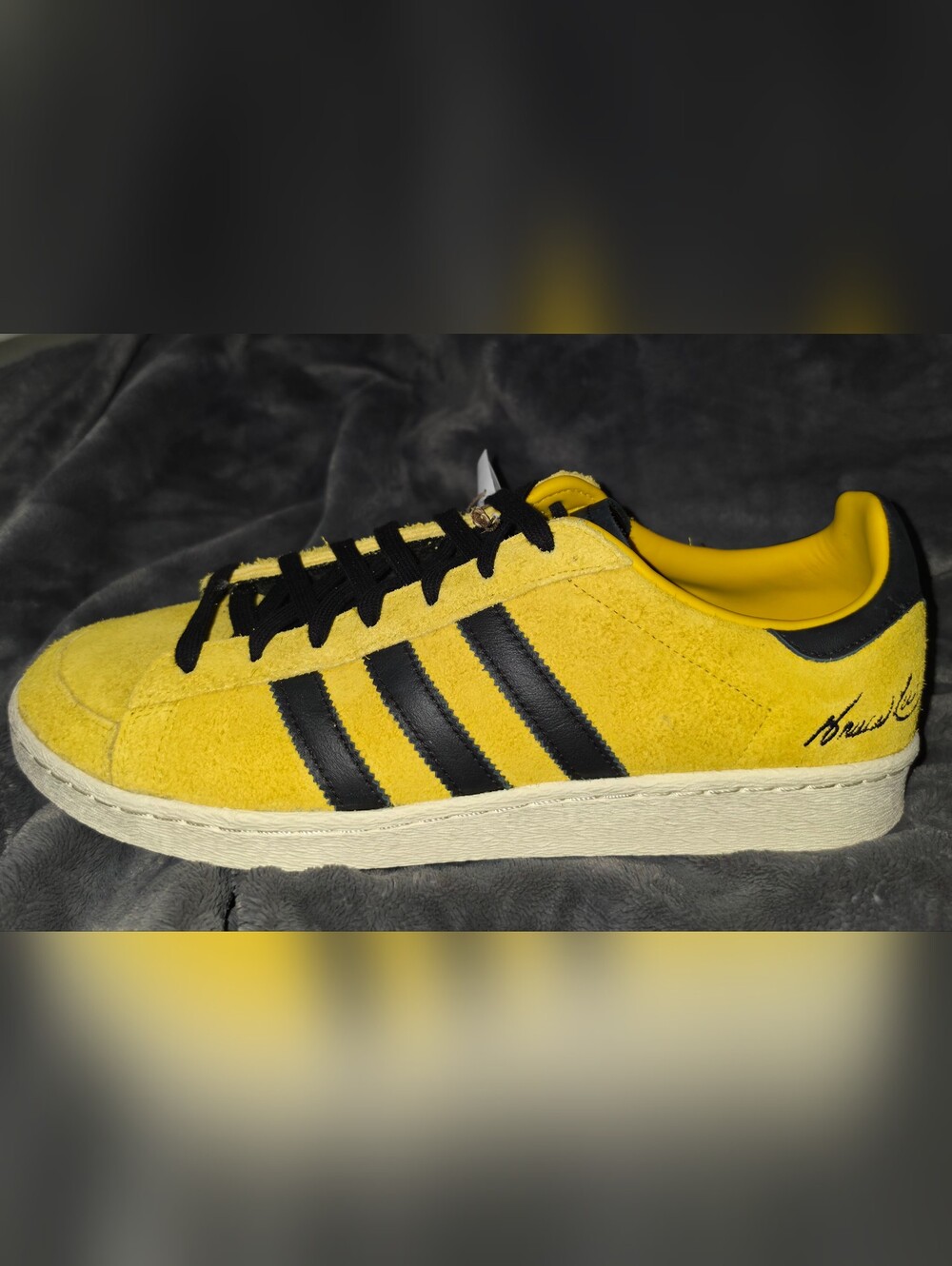 Bruce Lee x adidas Jabbar Low 'Game of Death' Sneakers ~ Yellow JR1597 Mens: 12